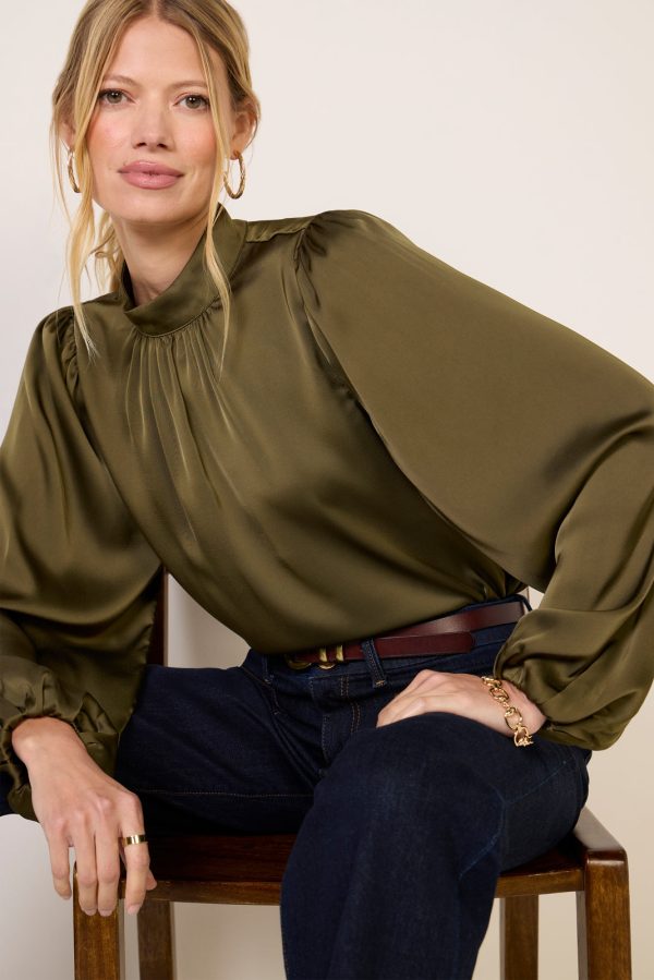 Clara Satin Blouse - Image 2