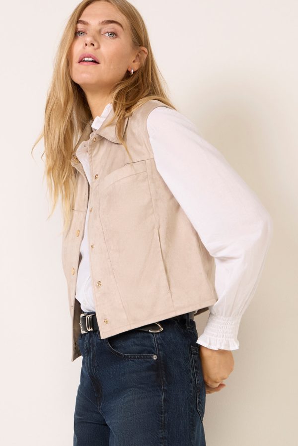 Reagan Faux Suede Vest - Image 6