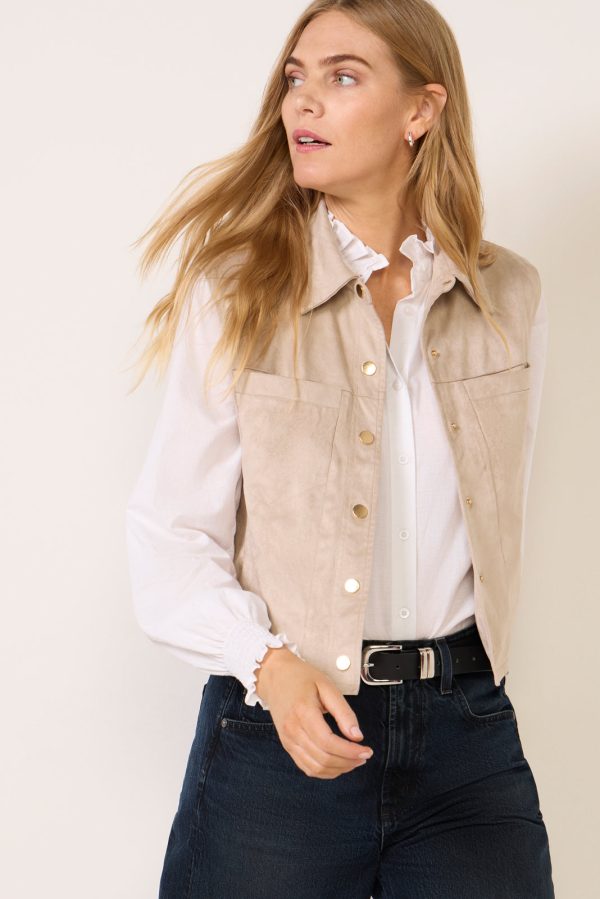 Reagan Faux Suede Vest - Image 3