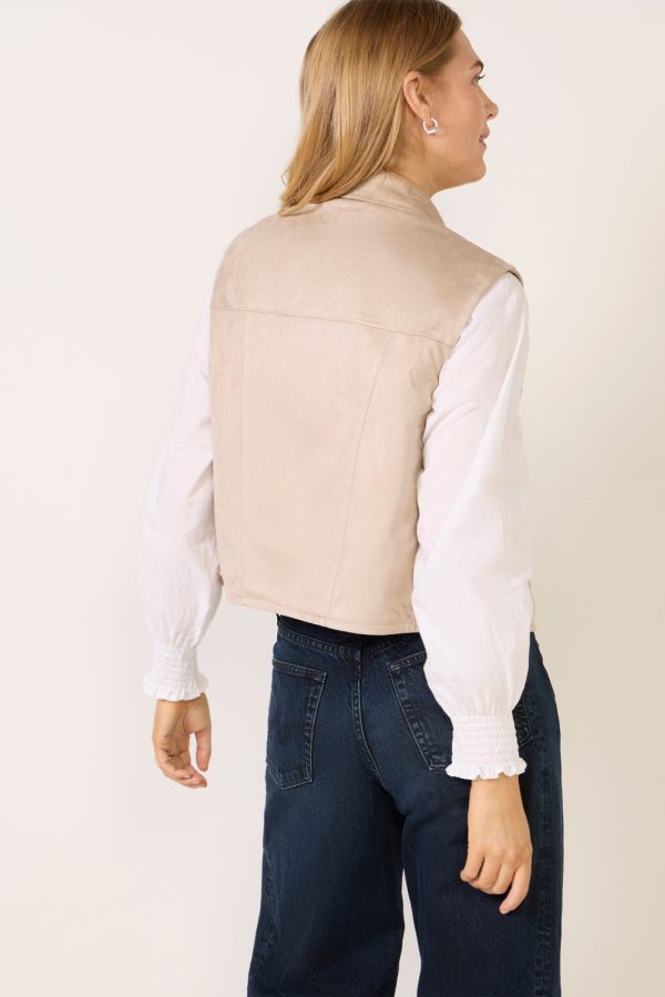 Reagan Faux Suede Vest - Image 5