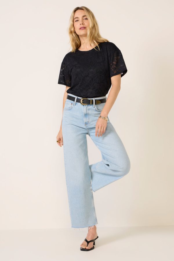 Eliza Lace Mesh Tee