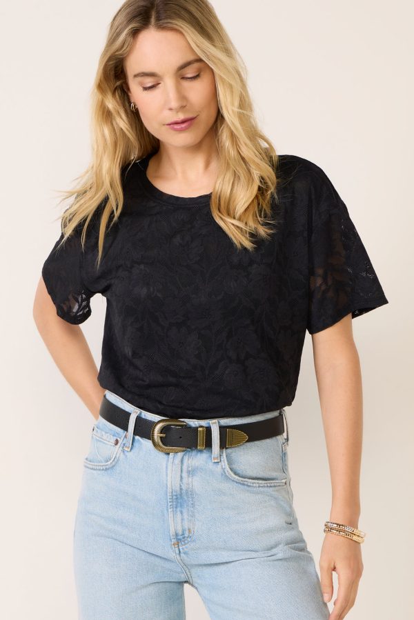 Eliza Lace Mesh Tee - Image 5