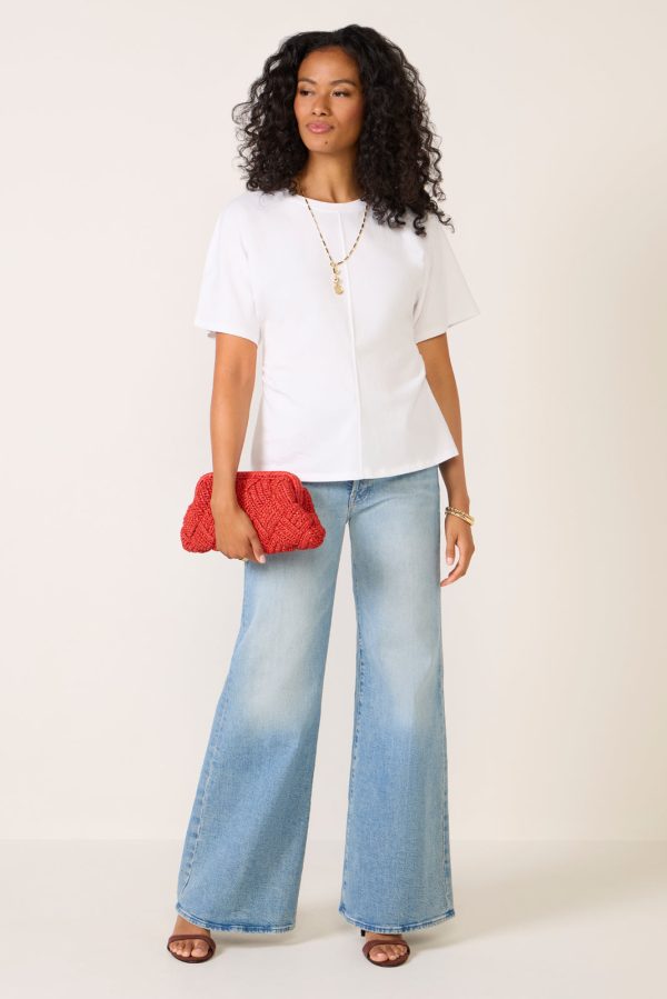Shirred Waist Dolman Tee - Image 2