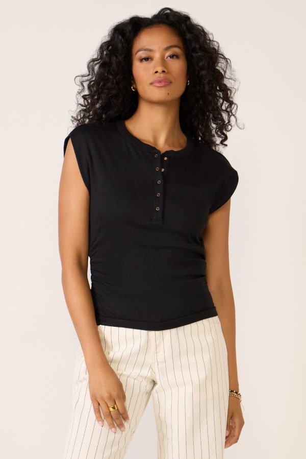 Joni Snap Henley Top - Image 5
