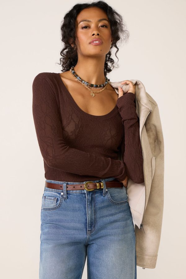 Tibi Scoop Mesh Top - Image 3