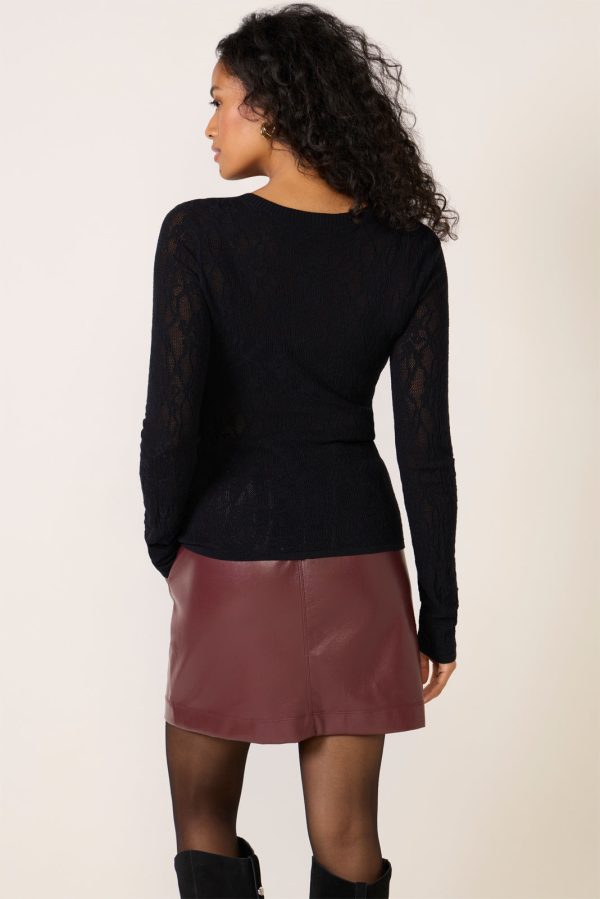 Tibi Scoop Mesh Top - Image 4