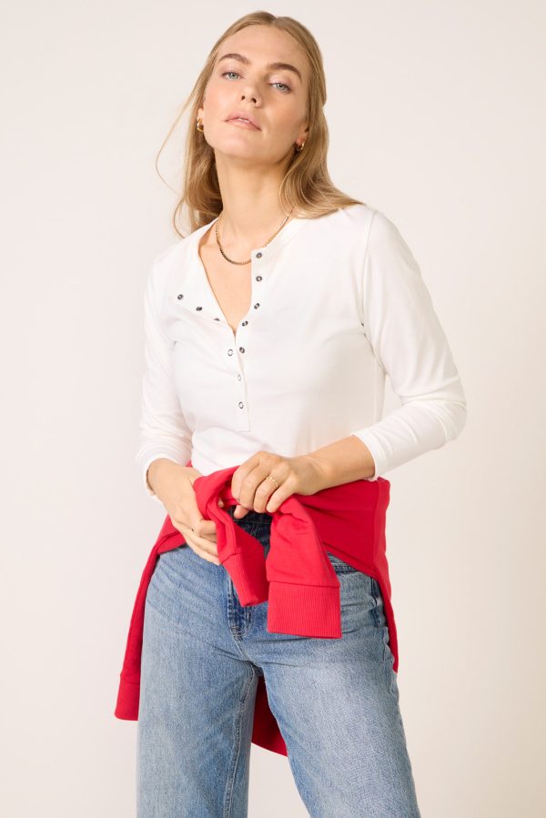 Peyton Henley Long Sleeve Top - Image 3