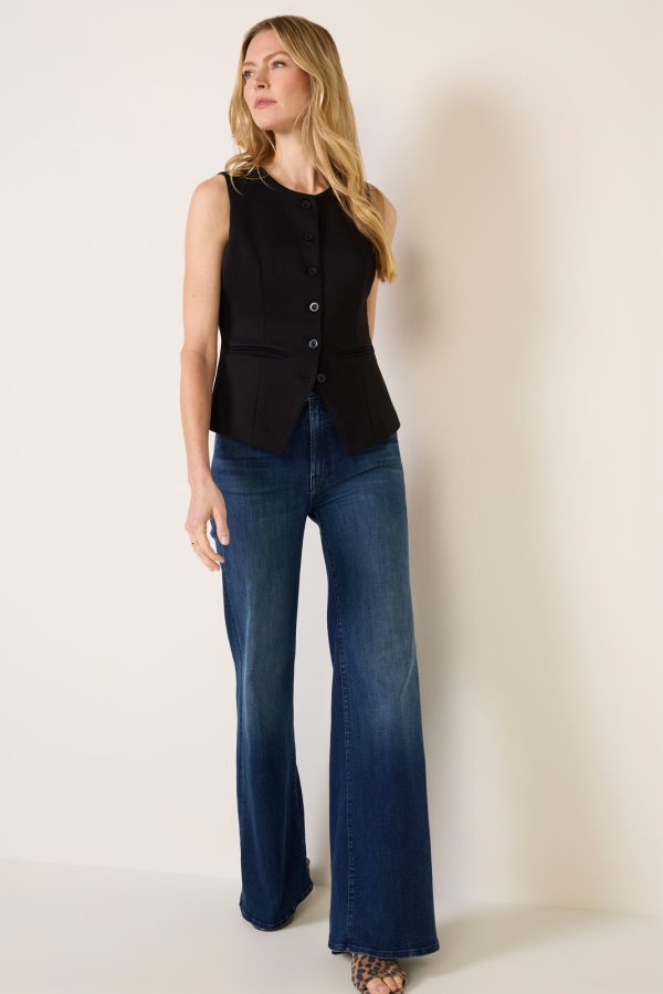 Kaylie Long Ponte Vest - Image 3