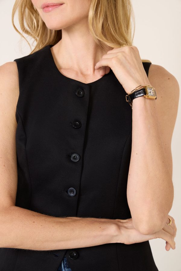 Kaylie Long Ponte Vest - Image 4