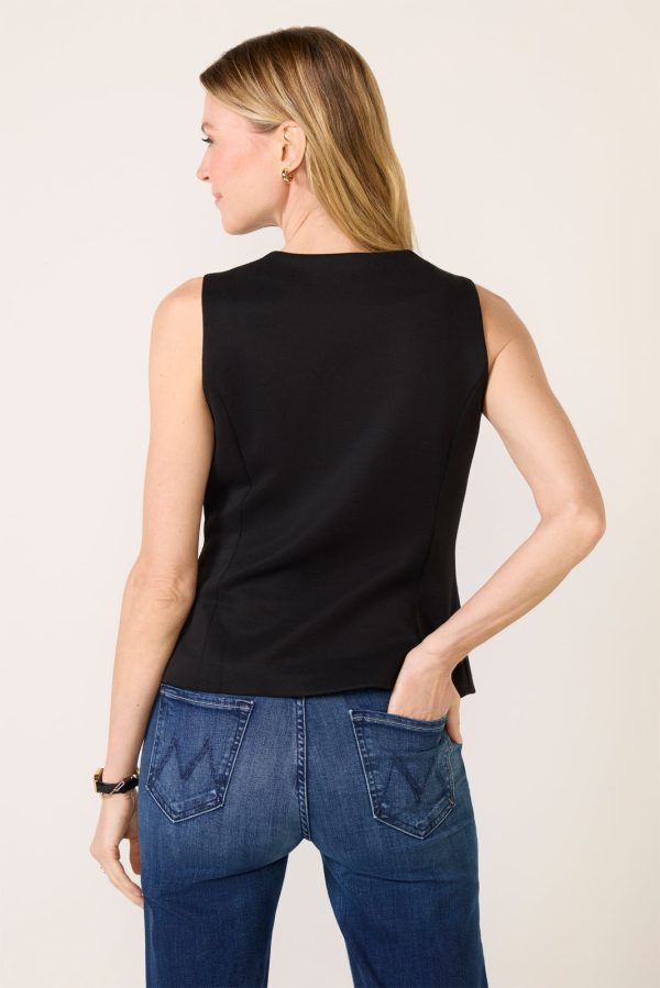 Kaylie Long Ponte Vest - Image 5