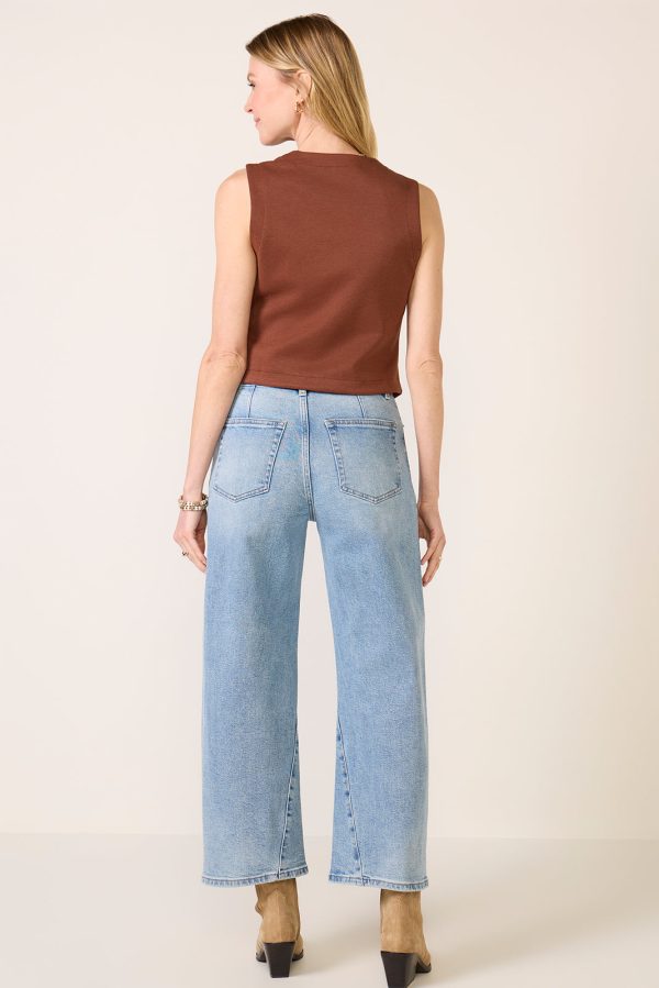 Kyra W/ Seaming Wide Leg Jean - Image 4