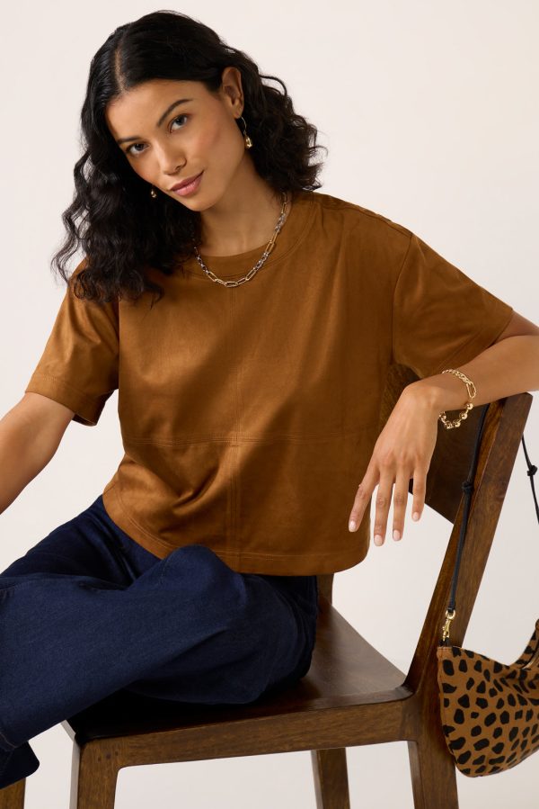 Kimberly Faux Suede Top - Image 2