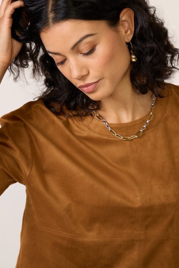 Kimberly Faux Suede Top - Image 3