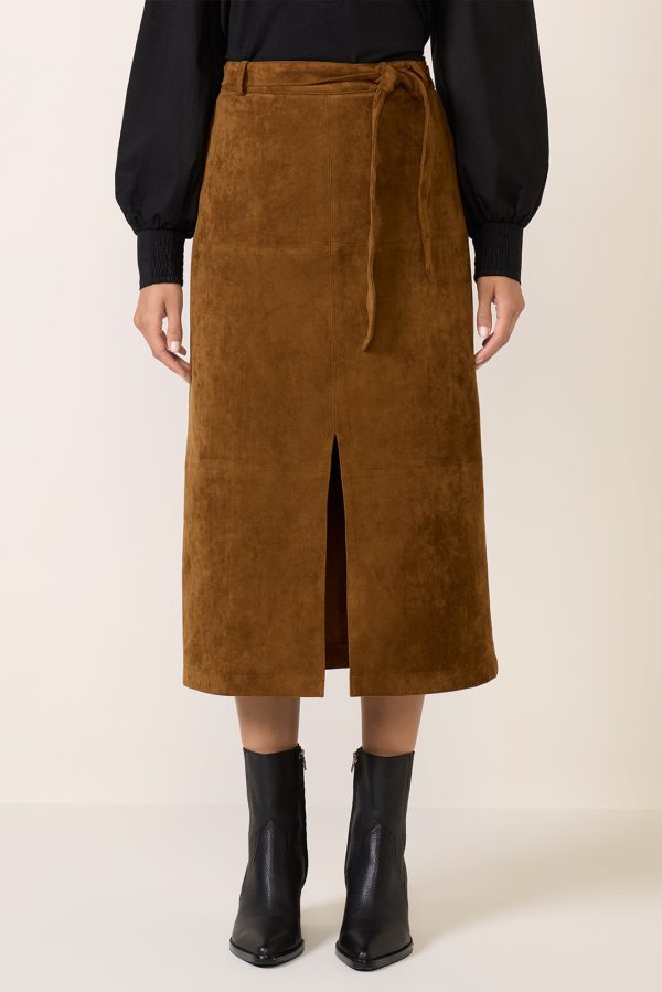 Paula Suede Midi Skirt - Image 5