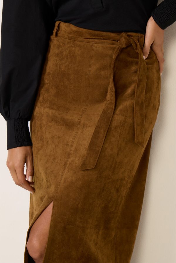 Paula Suede Midi Skirt - Image 2