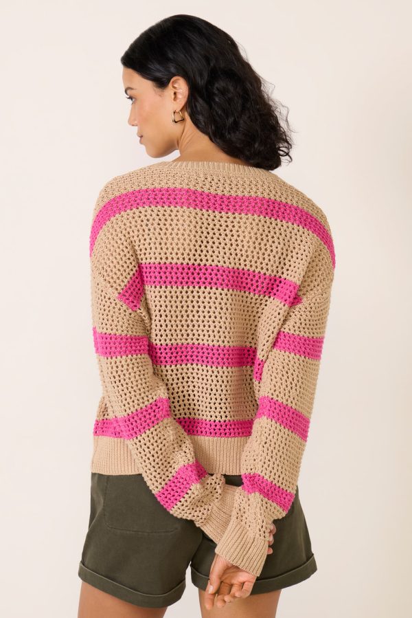 Broadbeach Striped Crew Sweater - Image 4