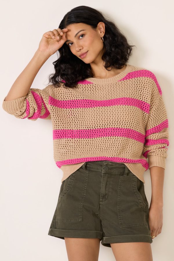 Broadbeach Striped Crew Sweater - Image 5