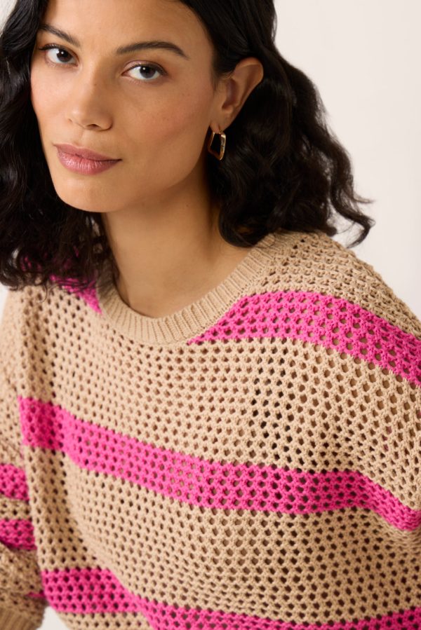Broadbeach Striped Crew Sweater - Image 3