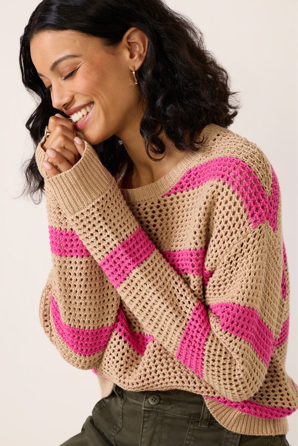Broadbeach Striped Crew Sweater - Image 2