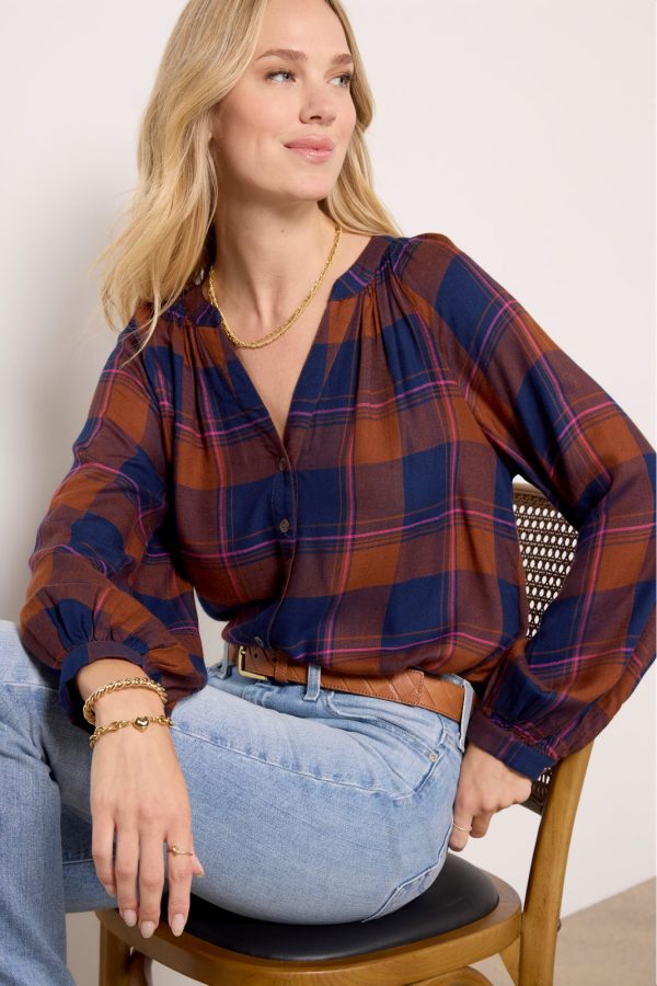 Norah Plaid Top - Image 5