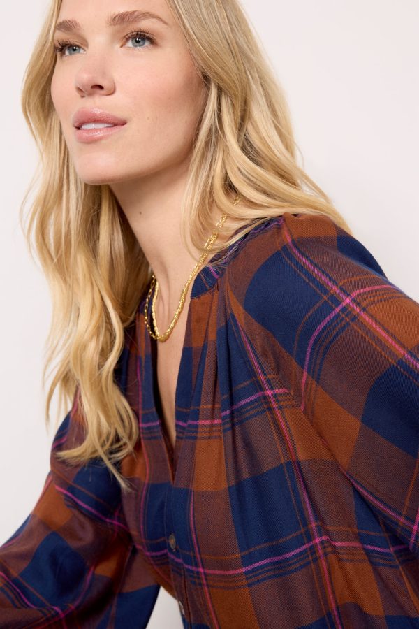 Norah Plaid Top - Image 2