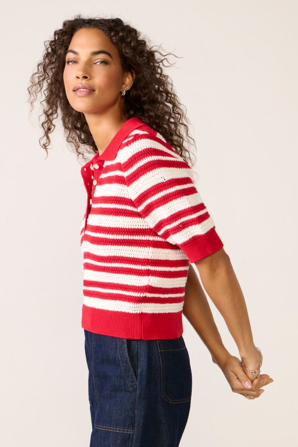Monica Henley Polo Sweater - Image 2