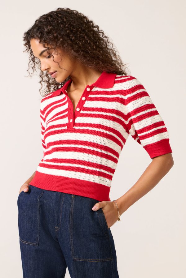 Monica Henley Polo Sweater - Image 5