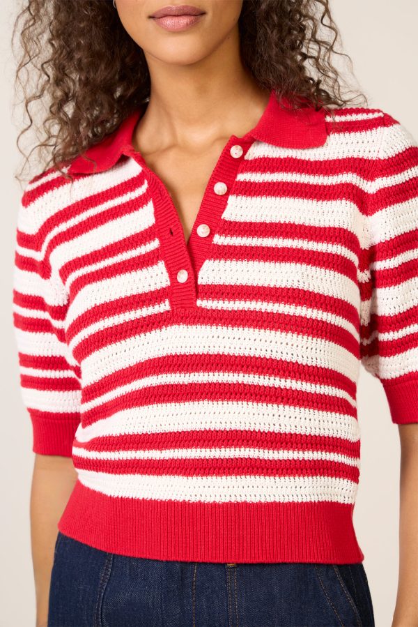 Monica Henley Polo Sweater - Image 3