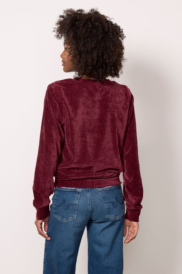Holly Velour Pleated Pullover - Image 4