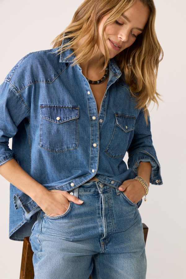 Santa Fe Shirt in Denim - Image 2