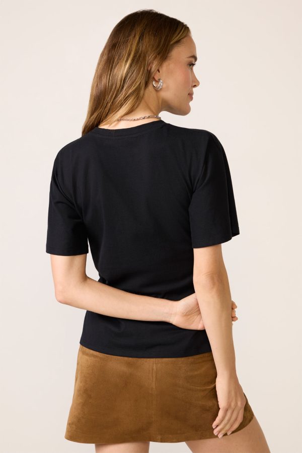 Shirred Waist Dolman Tee - Image 4
