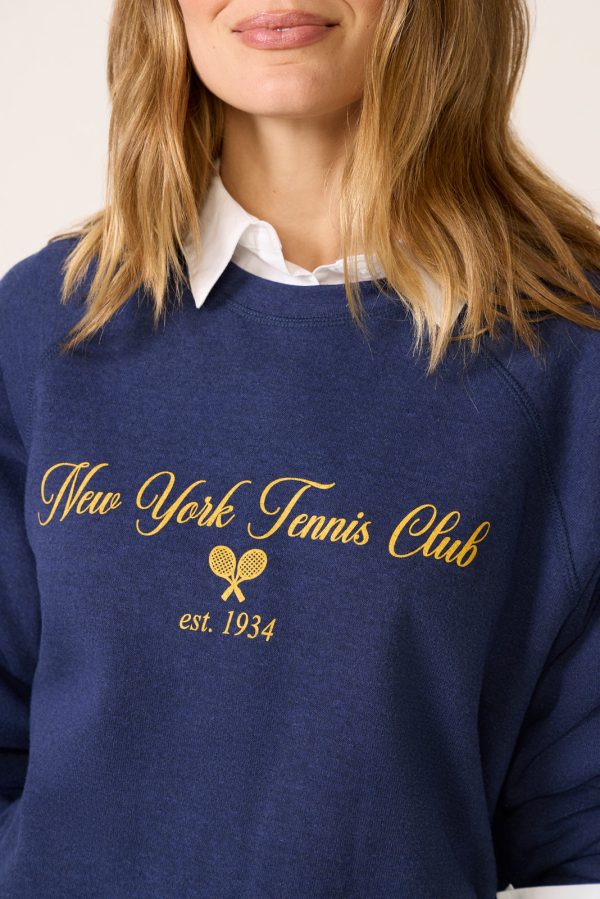 NYC Tennis Club Raglan Crew Sweatshirt - Image 3