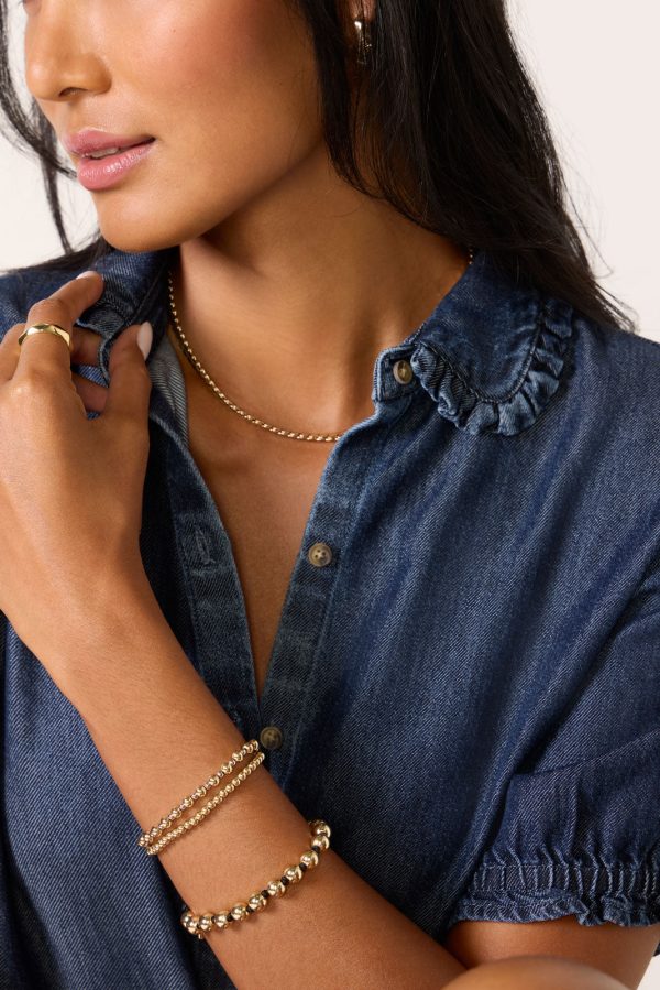 Ruffle Denim Shirt - Image 3