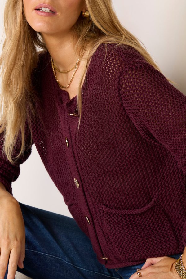 Emery Open Stitch Cardigan - Image 3