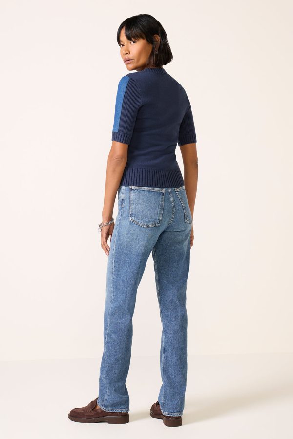 90s Pinch Waist Long Straight Jean - Image 4