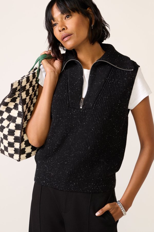 Hally Half Zip Rib Vest - Image 2
