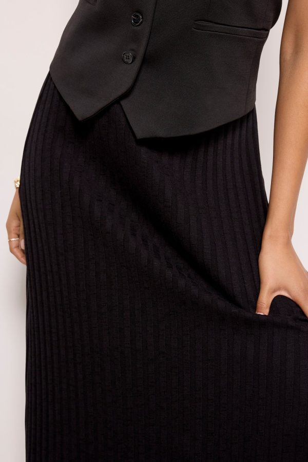 Molly Midi Skirt W/ Slit - Image 2
