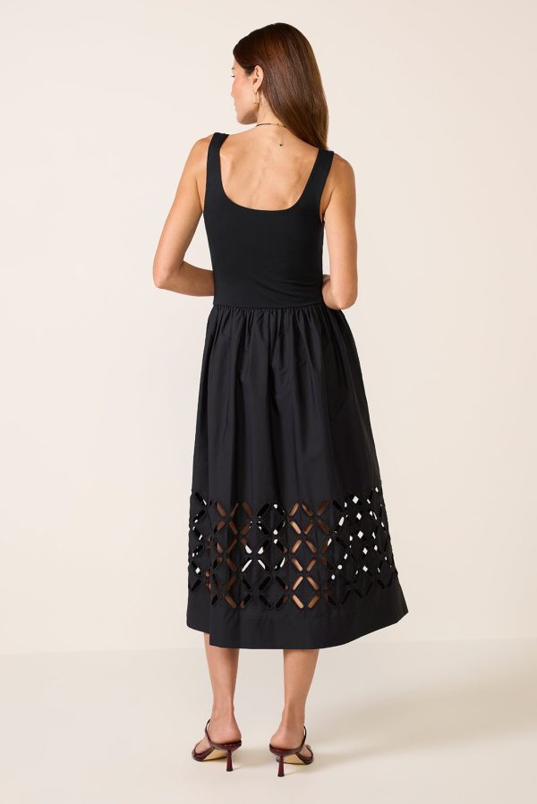 Nadya Cutout Mixed Media Dress - Image 4