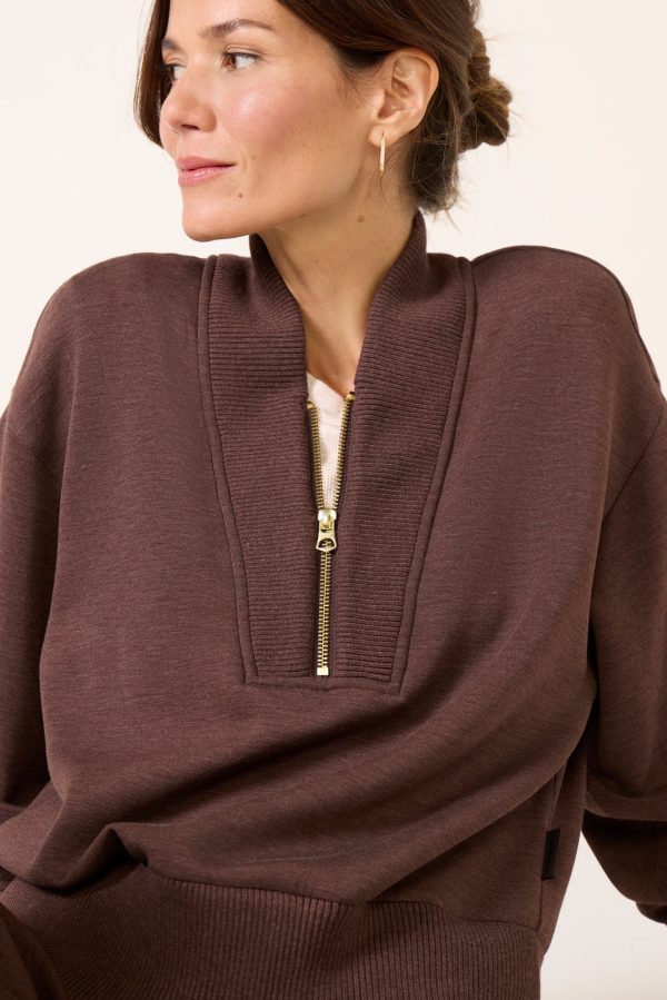 Sally Half Zip Sweat - Image 3