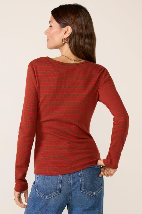 Stella Stripe Henley - Image 4
