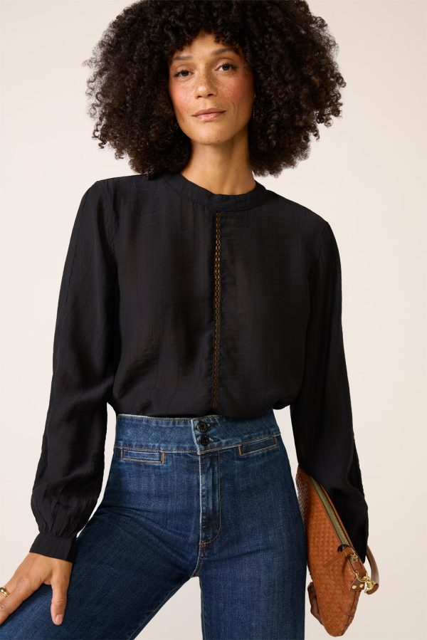 Ladder Lace Trim Blouse - Image 2