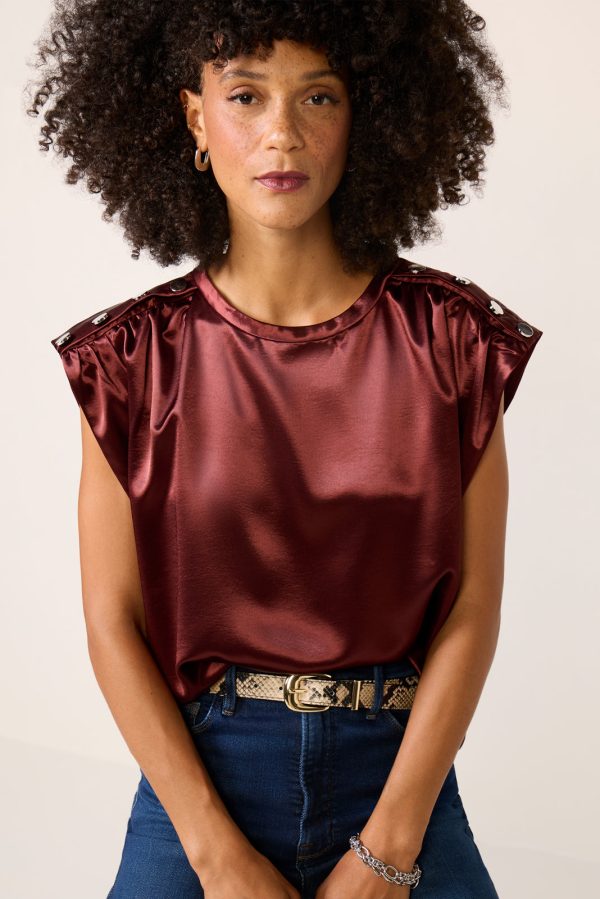 Lucca Satin Blouse - Image 2