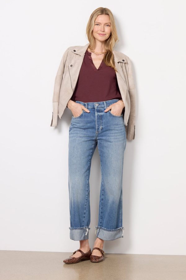 Beau Split Neck Tee - Image 2