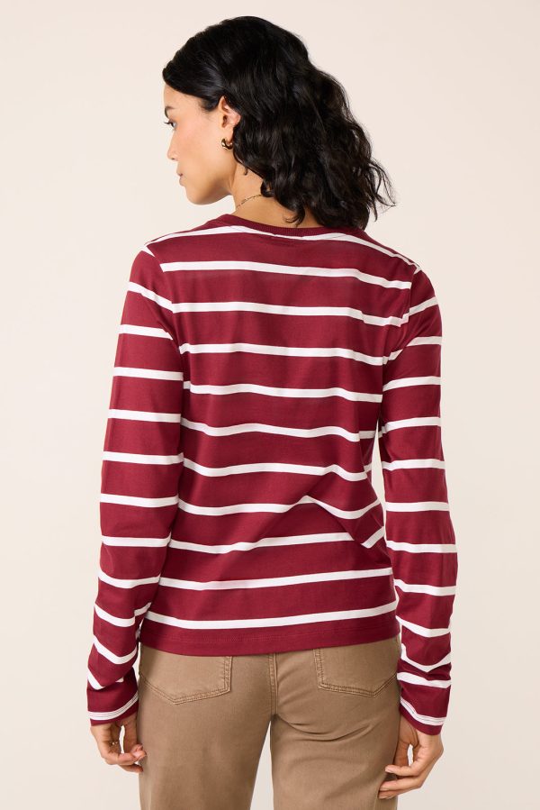 Ever Perfect Long Sleeve Stripe Tee - Image 4