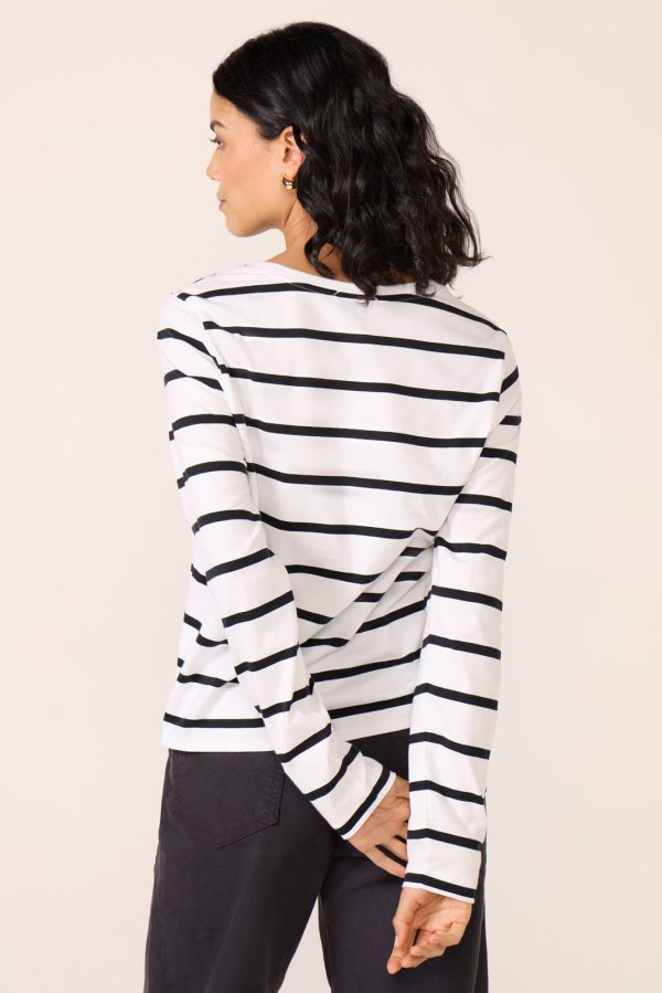 Ever Perfect Long Sleeve Stripe Tee - Image 4