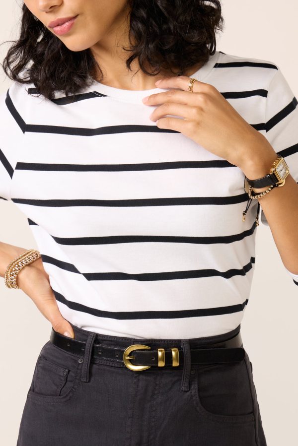 Ever Perfect Long Sleeve Stripe Tee - Image 2