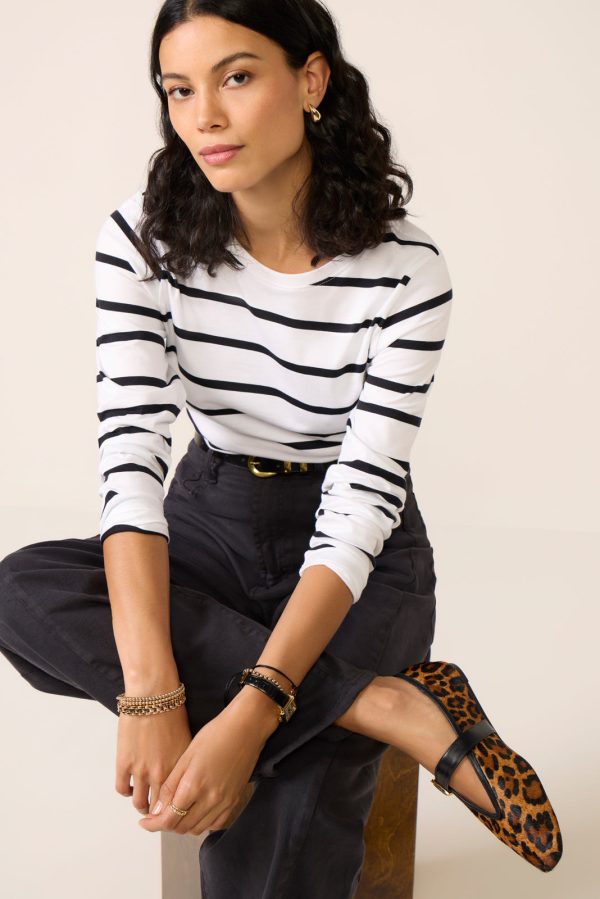 Ever Perfect Long Sleeve Stripe Tee - Image 3