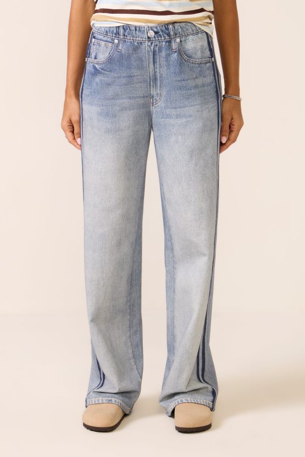Miramar Terry Wide Leg Track Pant - Image 6