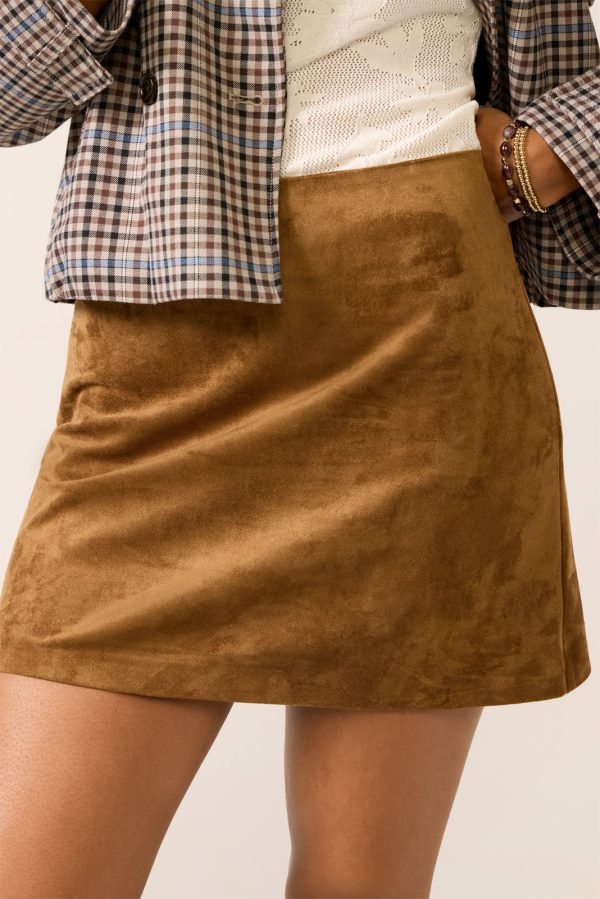 Ciera Suede Mini Skirt - Image 2
