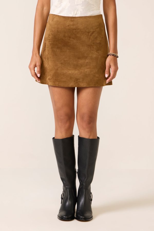 Ciera Suede Mini Skirt - Image 5